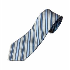 Calvin Klein Blue & Grey 100% Silk Tie